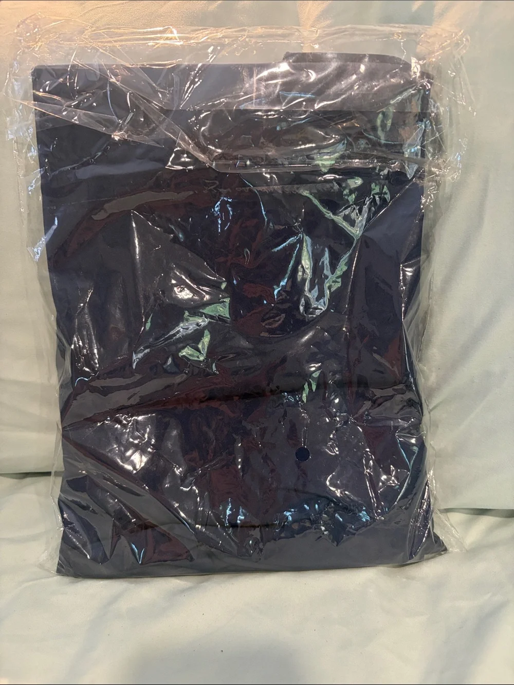 Navy Blue Round Polyester Tablecloth - Unbranded